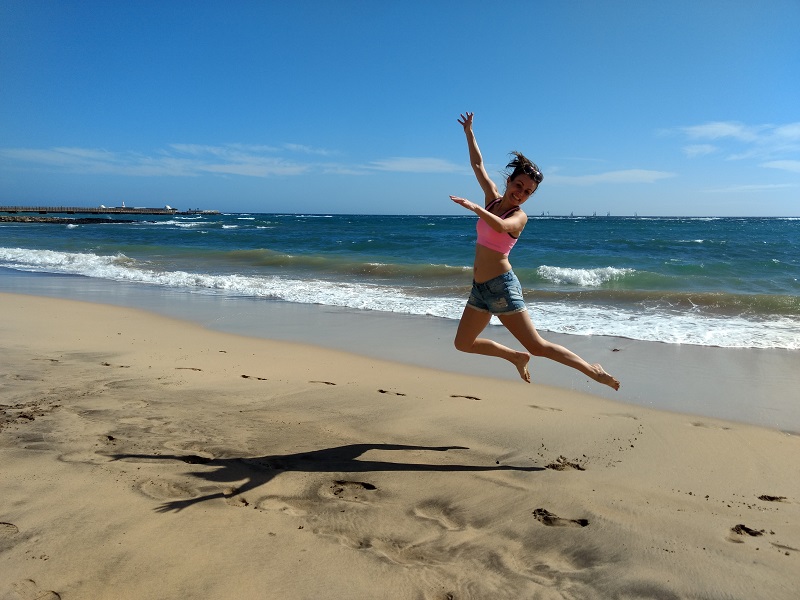 Kristýna si dovolenou u moře užívá. Kristýna si dovolenou u moře užívá.