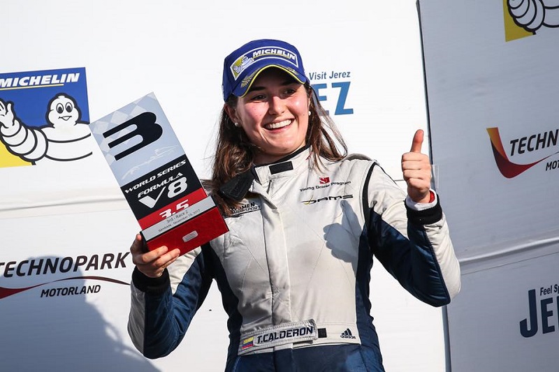 Tatiana Calderonová, testovací jezdkyně týmu Sauber.