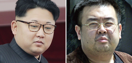 Kim Čong-nam (vpravo) a Kim Čong-un. Kim Čong-nam (vpravo) a Kim Čong-un.