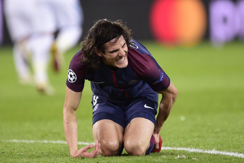 Elitní útočník PSG Edinson Cavani neskrýval obrovské zklamání.
