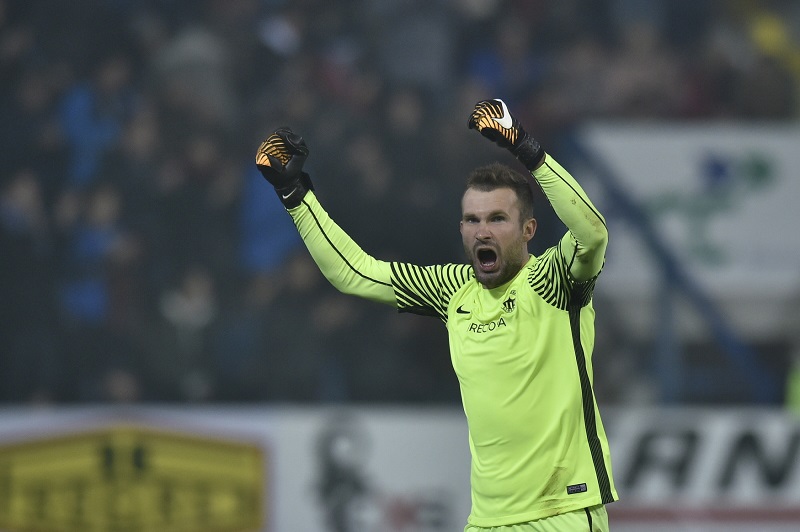 Ondřej Kolář se raduje ještě v libereckém dresu, teď už válčí za Slavii.