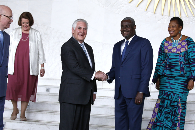 Rex Tillerson a Moussa Faki.