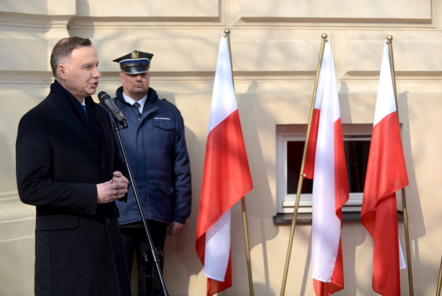 Polský prezident Andrzej Duda. Polský prezident Andrzej Duda.