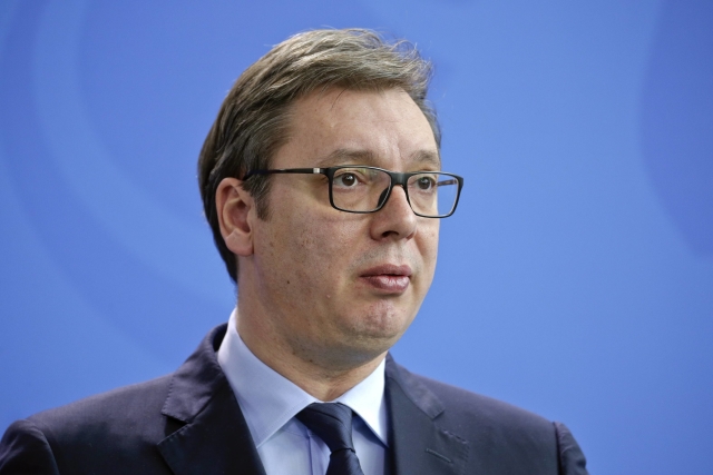 Srbský prezident Aleksandar Vučić.