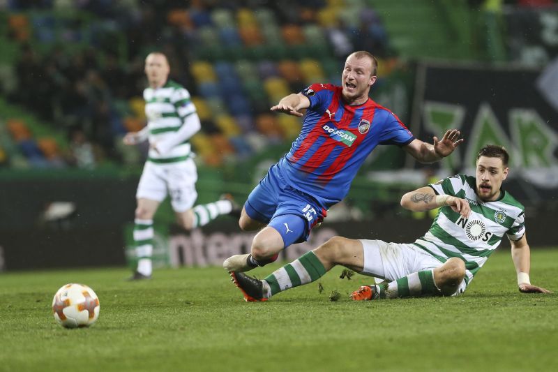 Momentka z utkání Sporting Lisabon - Plzeň 2:0. Momentka z utkání Sporting Lisabon - Plzeň 2:0.