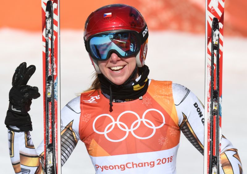 Ester Ledecká zvládla svou zlatou jízdu s prasklinou na lyžařské botě.