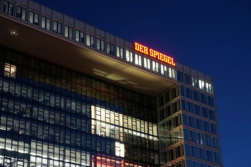 Sídlo německého týdeníku Der Spiegel.