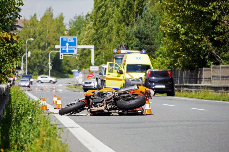 Nehoda motocyklu (ilustrační foto).