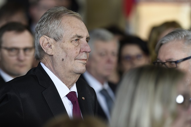 Prezident republiky Miloš Zeman.