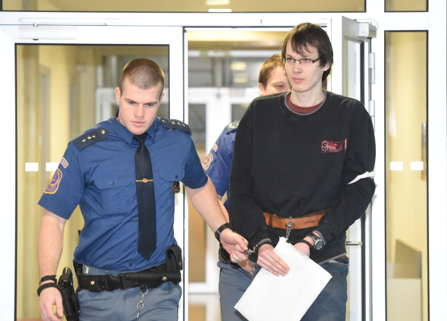 Student práv Martin Smékal z Olomouce (vpravo).