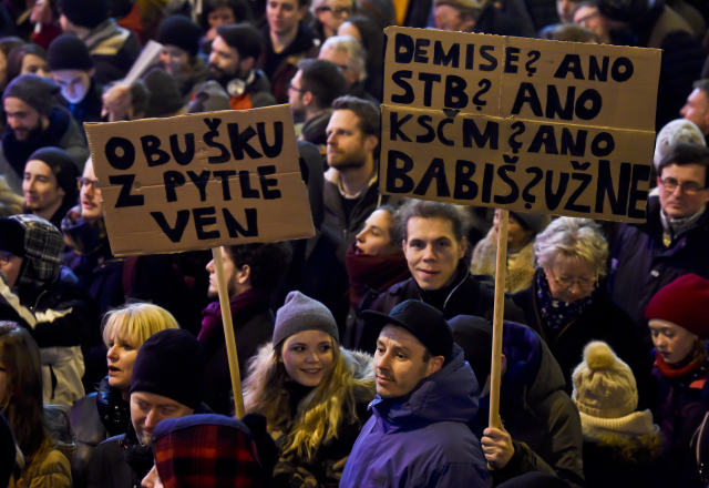 Demonstrace na Václavském náměstí 5. března 2018. Demonstrace na Václavském náměstí 5. března 2018.