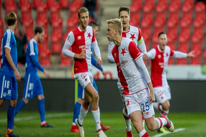 Fotbalisté Slavie vyzvou v semifinále MOL Cupu Mladou Boleslav.
