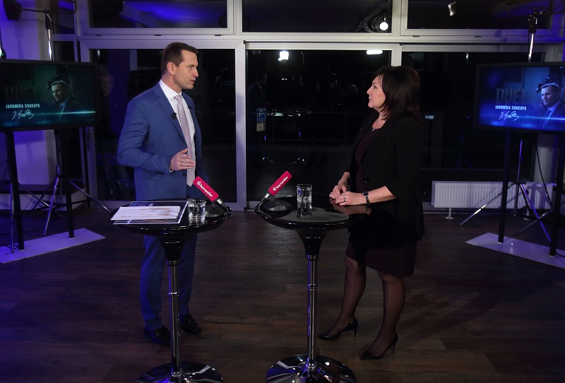 Duel Jaromíra Soukupa  s Alenou Schillerovou a Radimem Fialou (ilustrační foto).