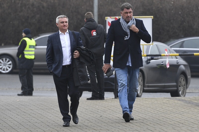 Hradní kancléř Vratislav Mynář (vlevo) a prezidentův poradce Martin Nejedlý.