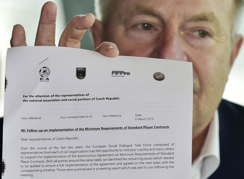 Generální sekretář světové hráčské unie FIFPro Theo van Seggelen.
