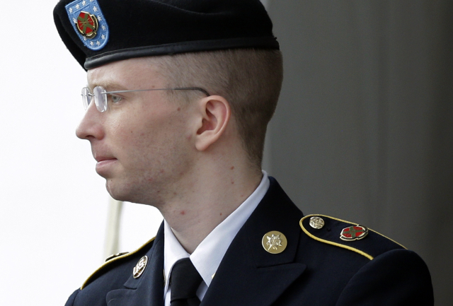 Odsouzený Bradley Manning.