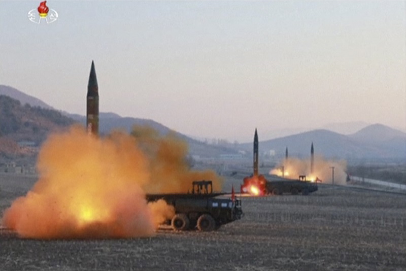 Severokorejská raketová základna.