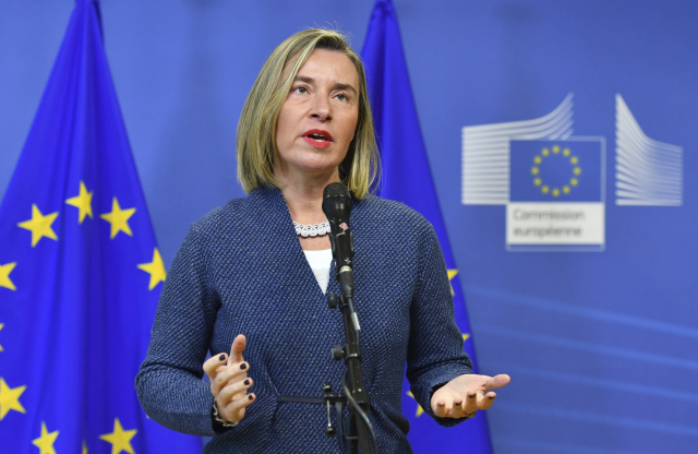 Šéfka unijní diplomacie Federica Mogheriniová.