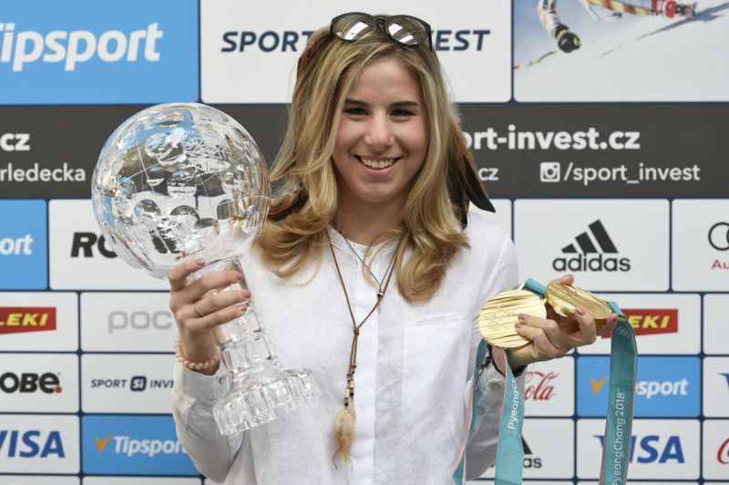 Ester Ledecká prožila úžasnou sezonu. Ester Ledecká prožila úžasnou sezonu.