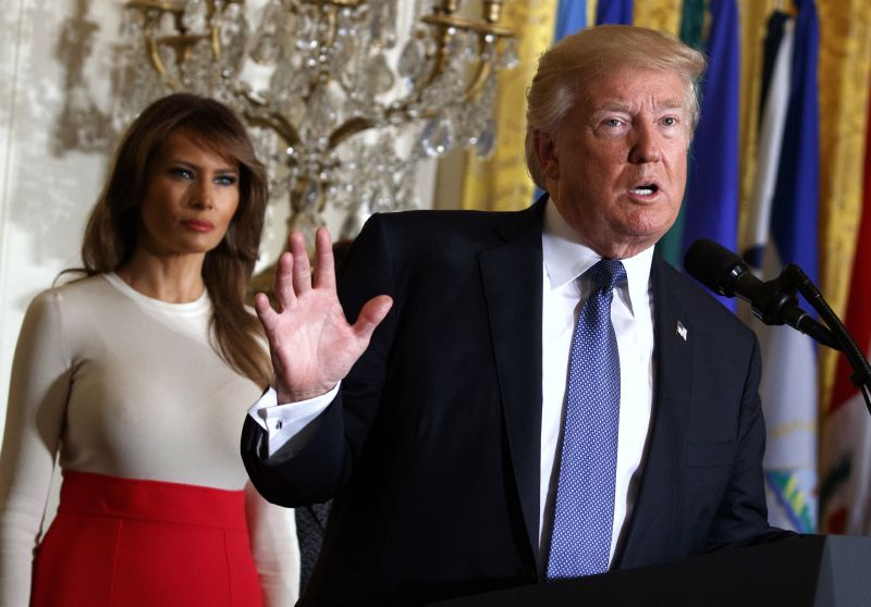 Americký prezident Donald Trump s manželkou.