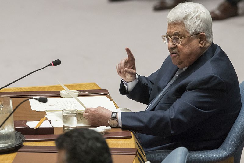 Palestinský prezident Mahmúd Abbás.