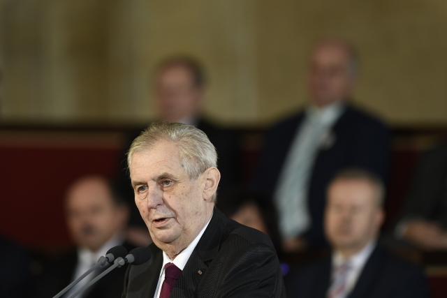 Prezident Miloš Zeman.