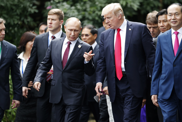Vladimir Putin a Donald Trump.