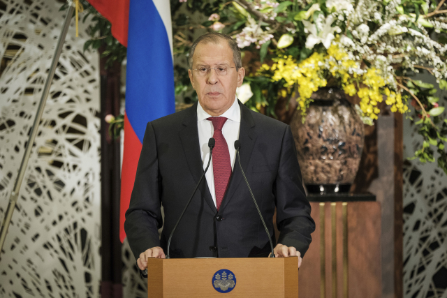Ruský ministr zahraničí Sergej Lavrov.