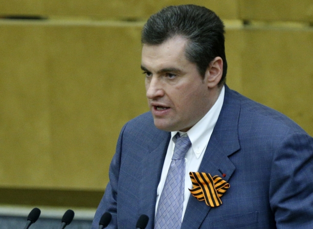 Zastupitel Leonid Sluckij.