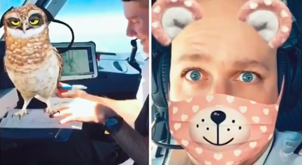 Piloti letadla easyJet se během svého letu bavili na Snapchatu.