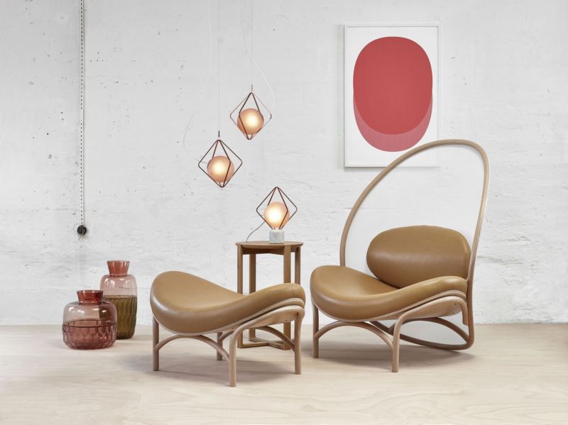 Lounge křeslo Chips české designérky Lucie Koldové.