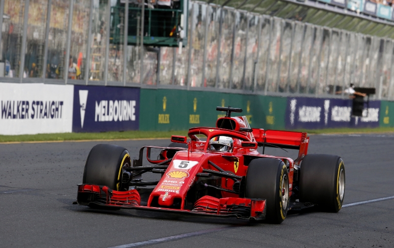 Sebastian Vettel při Velké ceně Austrálie.