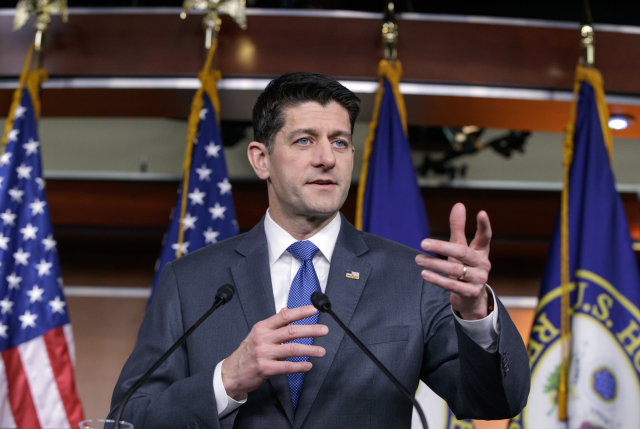 Předseda sněmovny reprezentantů Paul Ryan.