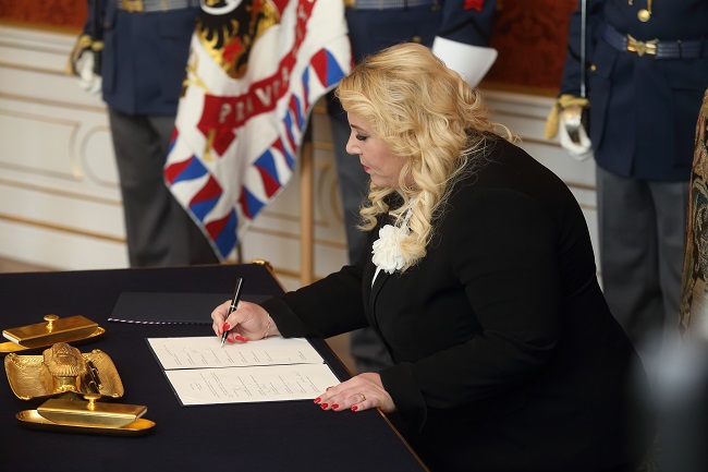 Klára Dostálová, ministryně pověřená řízením Ministerstva pro místní rozvoj.