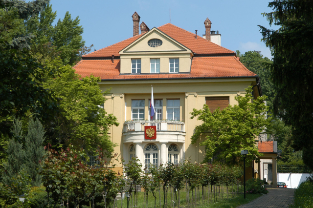Velvyslanectví Ruské federace v Godrově ulici v Bratislavě.