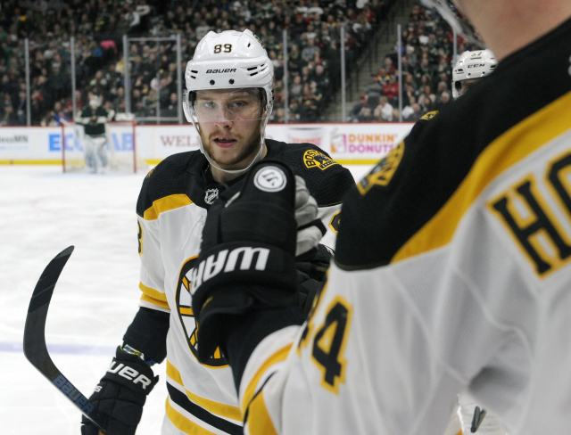 David Pastrňák v NHL počtvrté v řadě skóroval.