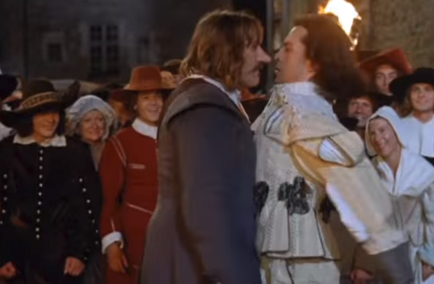 Scéna z filmu Cyrano z Bergeraku.