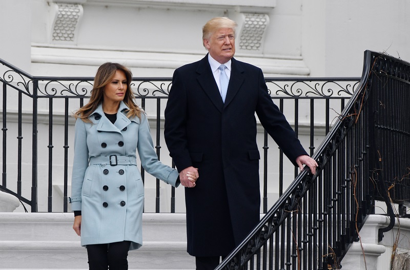 Americký prezident Donald Trump s manželkou Melanií.