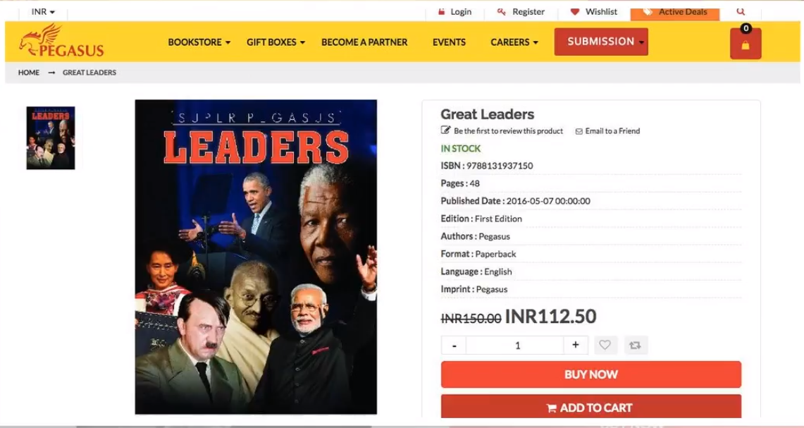 Adolf Hitler se objevil na téže obálce jako Nelson Mandela nebo Winston Churchill.