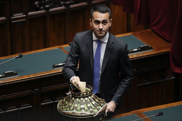 Šéf Hnutí pěti hvězd Luigi di Maia.