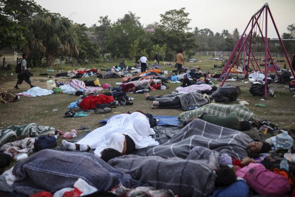 Karavana migrantů. Karavana migrantů.