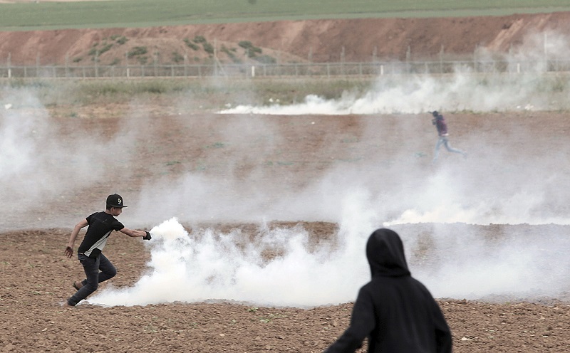Protesty v Palestině.