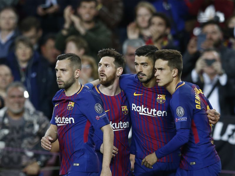 Fotbalisté Barcelony v prvním čtvrtfinále přehráli AS Řím.