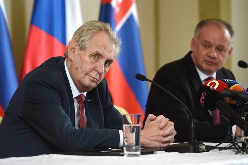 Český prezident Miloš Zeman navštívil Slovensko.