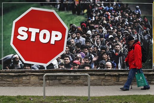 Velkým tématem maďarským voleb je imigrace, před kterou varuje Orbánova strana Fidesz.