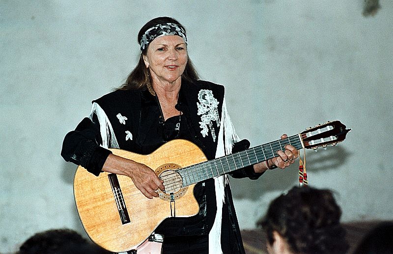 Americká country zpěvačka Rattlesnake Annie.