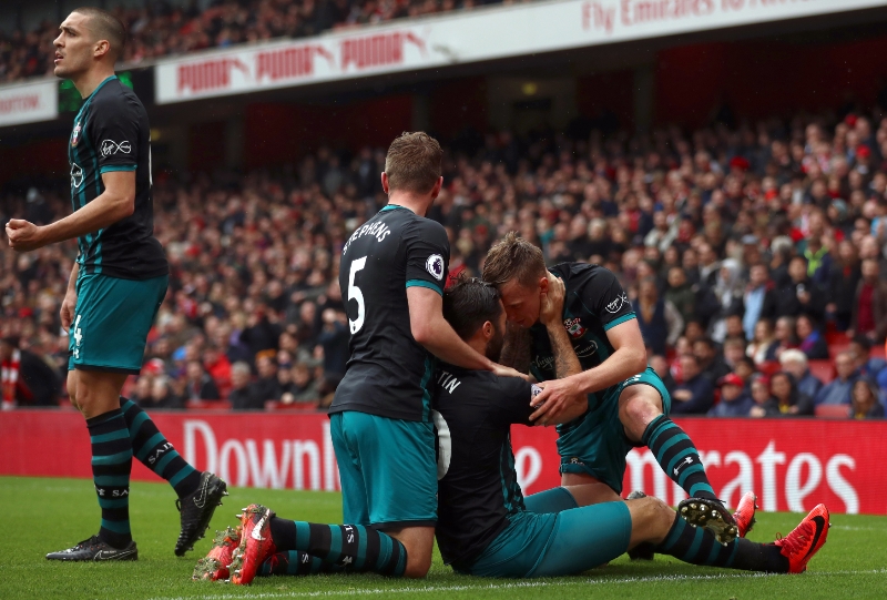 Arsenal porazil v dalším kole anglické ligy Southampton.