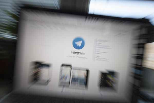 Ruská sociální síť Telegram.