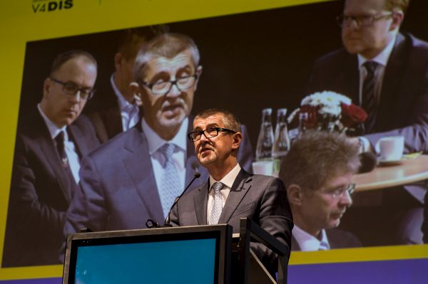 Premiér Andrej Babiš na zahájení konference ISSS.