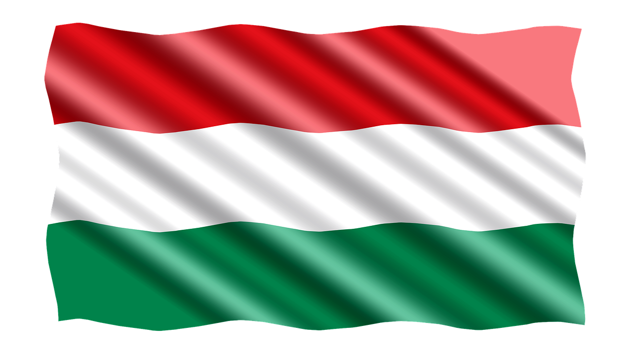 Maďarská vlajka. 